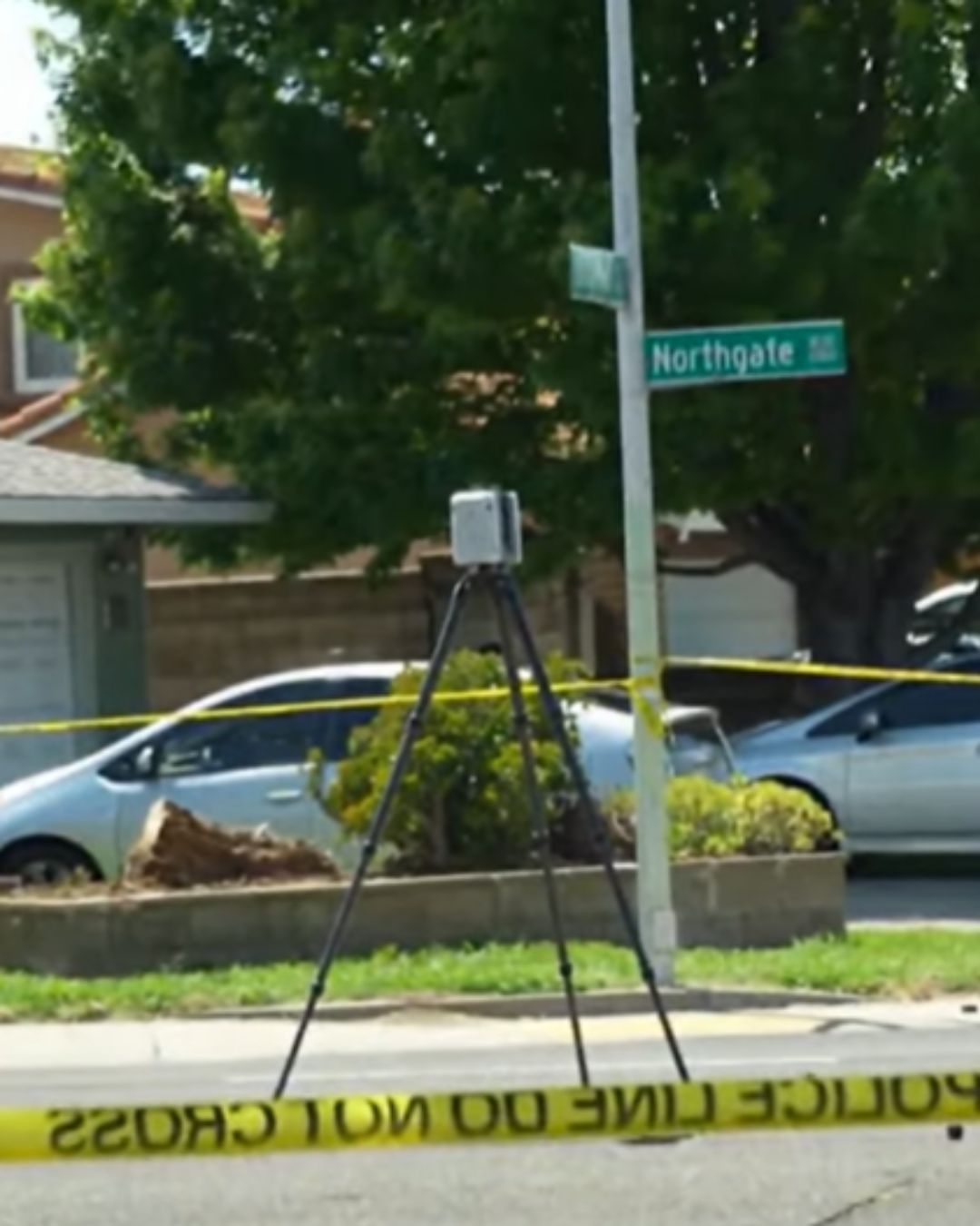 Sacramento Police 3D mapping camera at Northgate Boulevard motorcycle crash scene